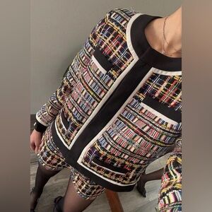 MILLY: BOXY CROPPED WOVEN JACKET